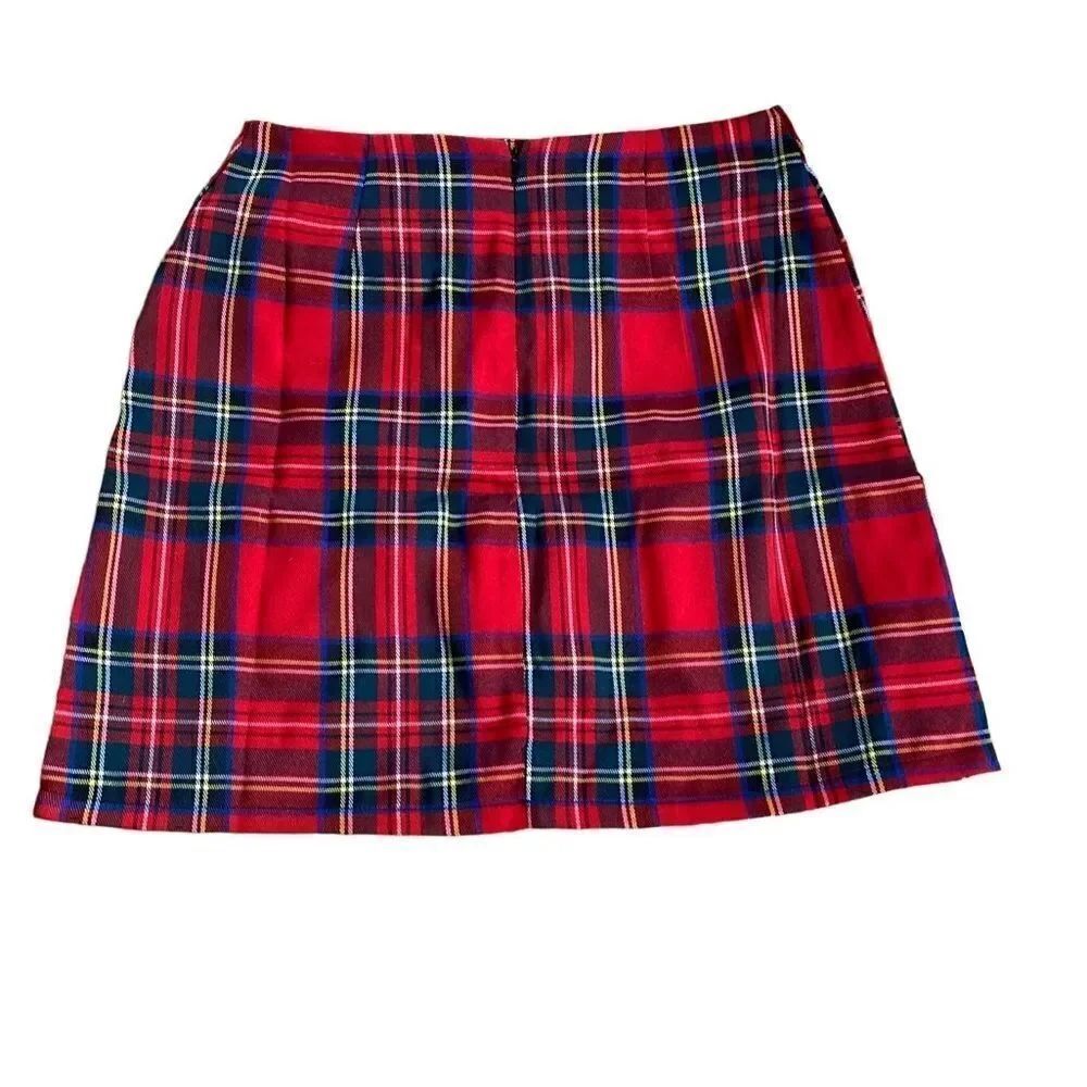 Tartan plaid women’s miniskirt gothic school, girls, size small
